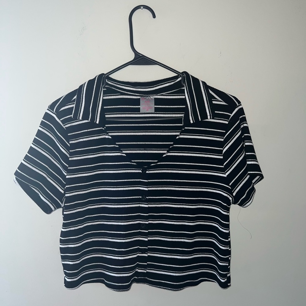 Black And White Striped Set